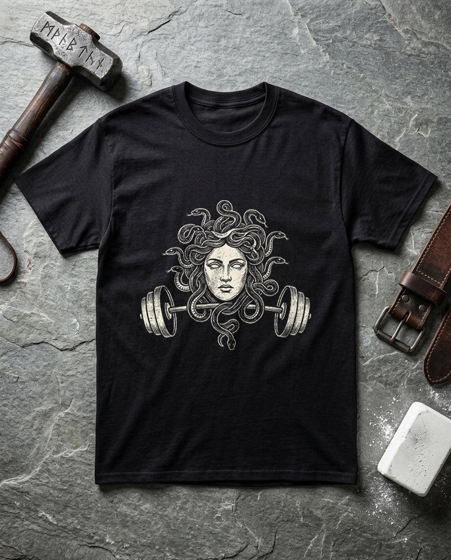 Medusa and Barbell Emblem