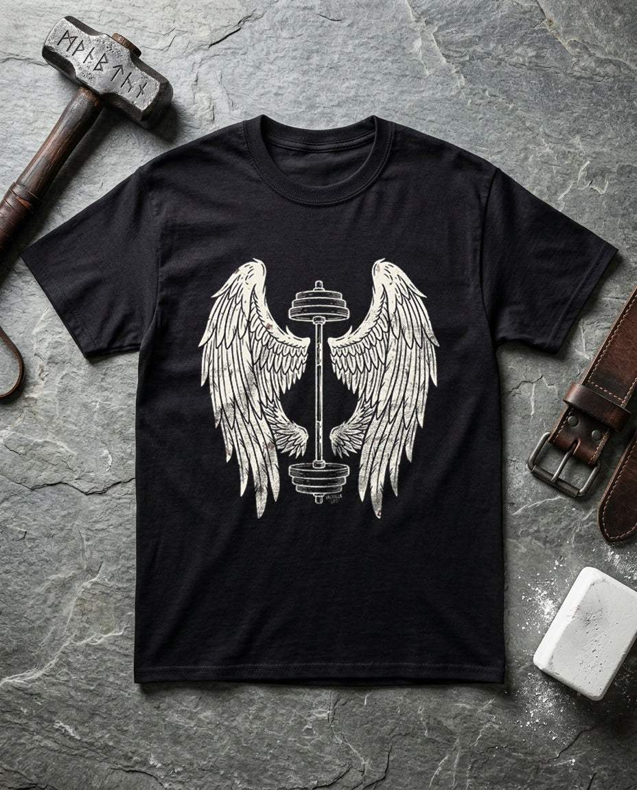 Valkyrie Wings and Barbell