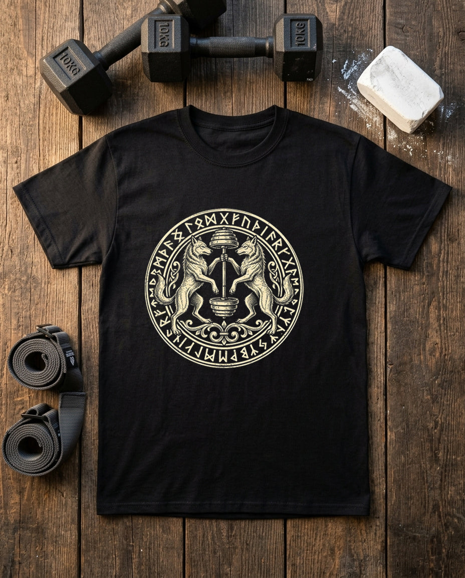 Wolves & Barbell Crest