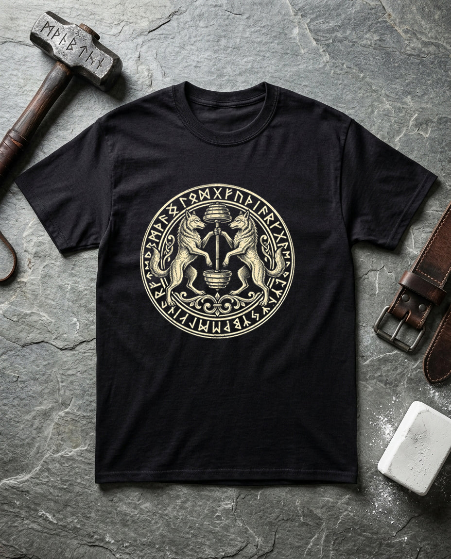 Wolves & Barbell Crest