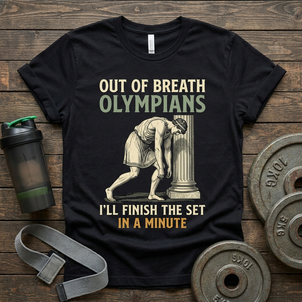 Out of Breath Olympians t-shirt
