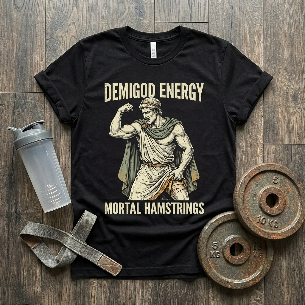 Demigod Energy, Mortal Hamstrings t-shirt
