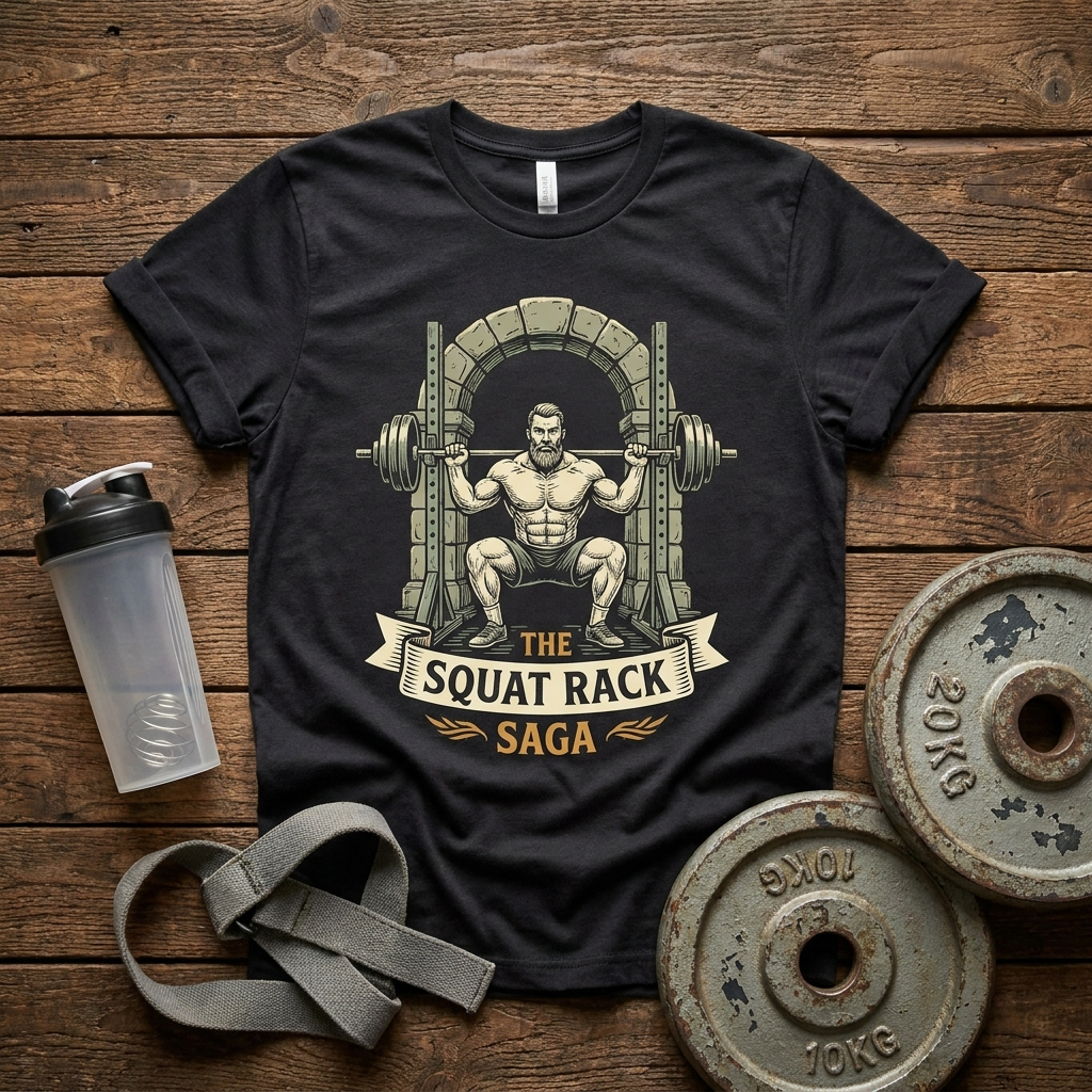 The Squat Rack Saga t-shirt
