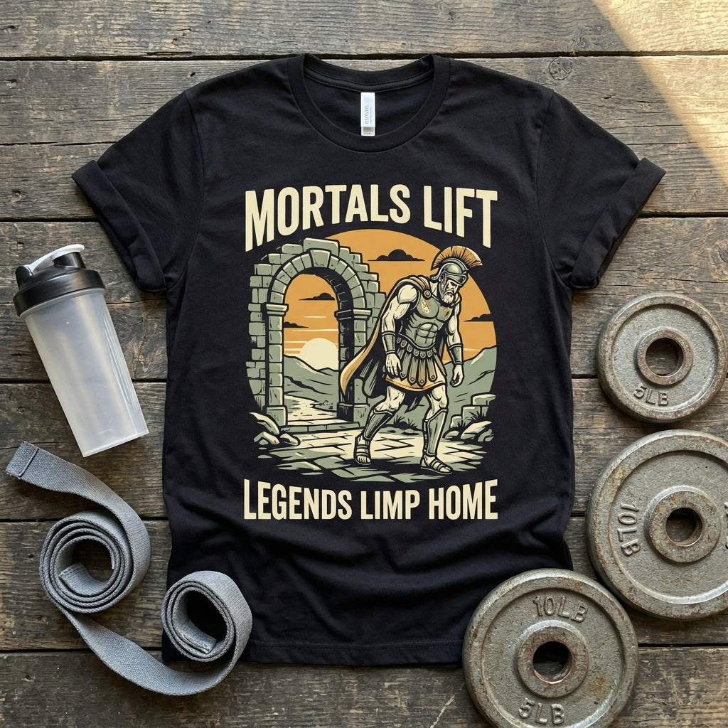 Mortals Lift, Legends Limp Home t-shirt
