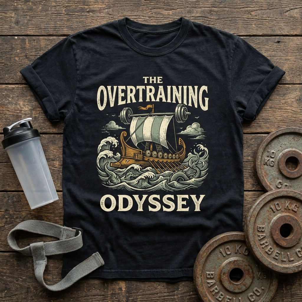 The Overtraining Odyssey t-shirt