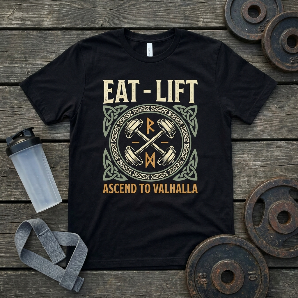 Eat Lift Ascend to Valhalla t-shirt